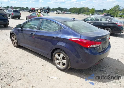 2013 Hyundai Elantra Gls z USA, uszkodzony, nr VIN 5NPDH4AE7DH411626